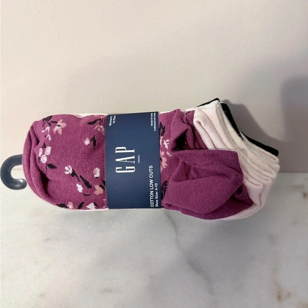 GAP woman Casual Socks in different colors 10 pairs cotton blend low cut